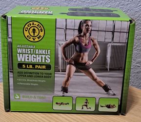 Golds Gym 5 LB. Pair Adjustable Wrist/Ankle Weights!