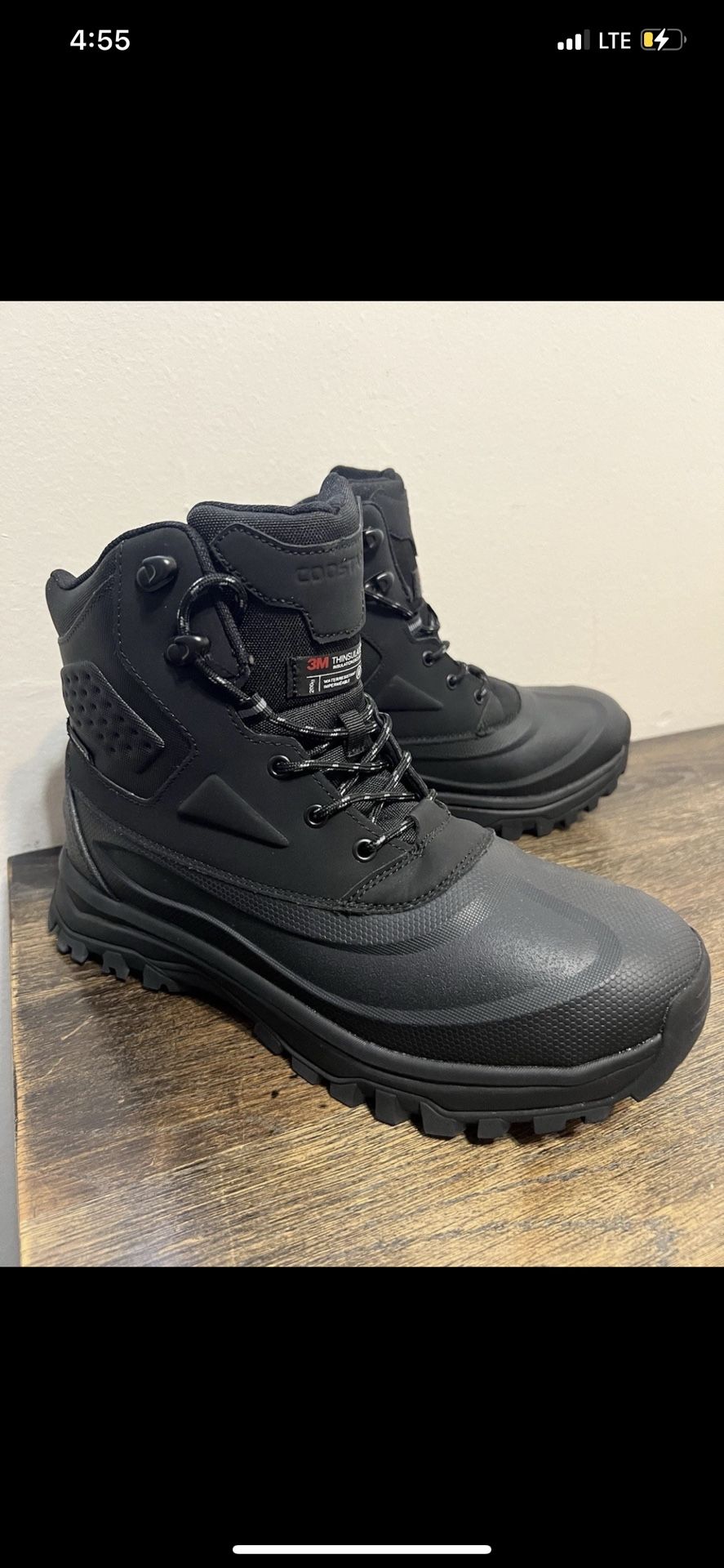 Men’s Size 11 Coostar Snow Boots Insulated Waterproof Construction Winter Hiking