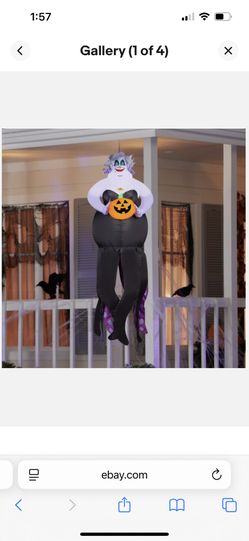 6' Inflatable LED Halloween Disney Little Mermaid Hanging Ursula Yard Decoration