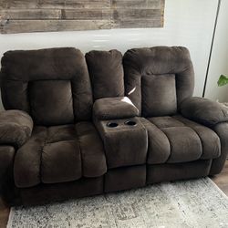 Dual Reclining Couch Sofa Loveseat