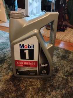 Mobil 1 High Mileage 5W-20 Full Synthetic Motor Oil