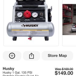 Husky 1 Gallon 135psi Electric Compressor