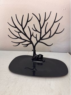 Black Deer Antler Jewelry Tree Stands