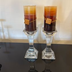 Glass Candle Holder 