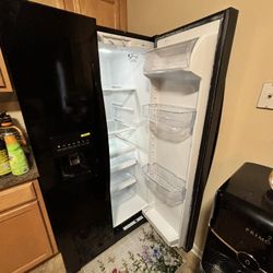 Black Side By Side Fridge 