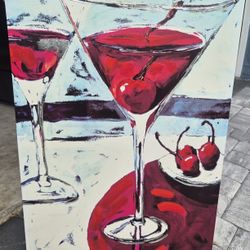 Martini Canvas Art Decor