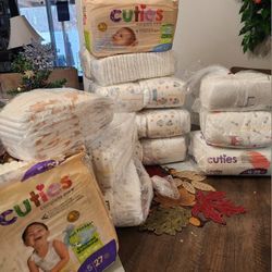 Diapers Sizes NB, 4'S, 5'S