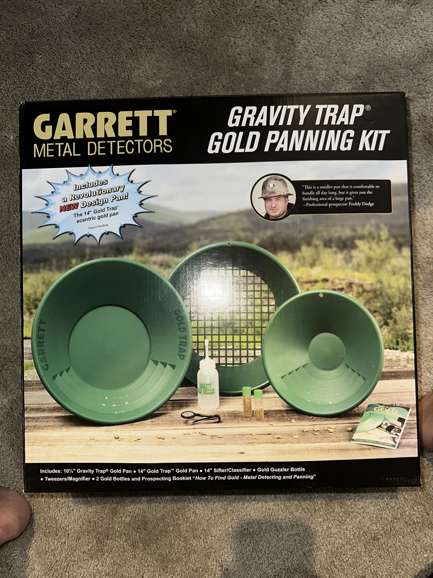 Never Used Garrett Gravity Trap Gold Panning Kit