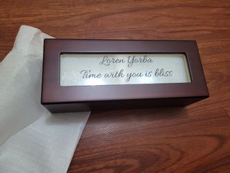 Wooden Custom Written Watch Organizer Holder