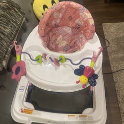 Baby Girl Walker With Attachment Toy