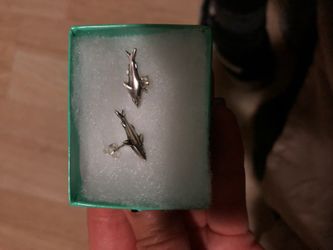Shark earrings