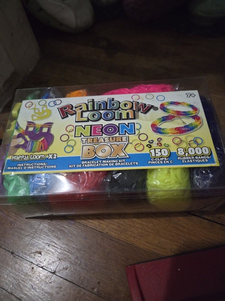 Rainbow Loom Neon Treasure Box Bracelet Making Kit