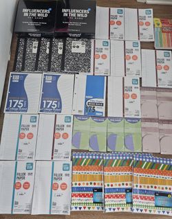 45-Piece School Supply Lot INCLUDING 2 Board Games - Brand New!