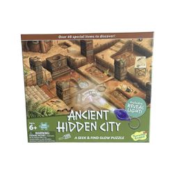 MindWare Ancient City Seek And Find Glow Puzzle 100 Pc