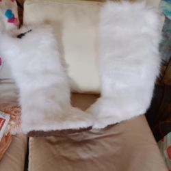Long Faux Fur Boots Size 10.5