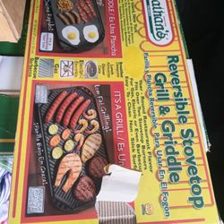 Nathan's Reversible Stovetop Grill And Griddle