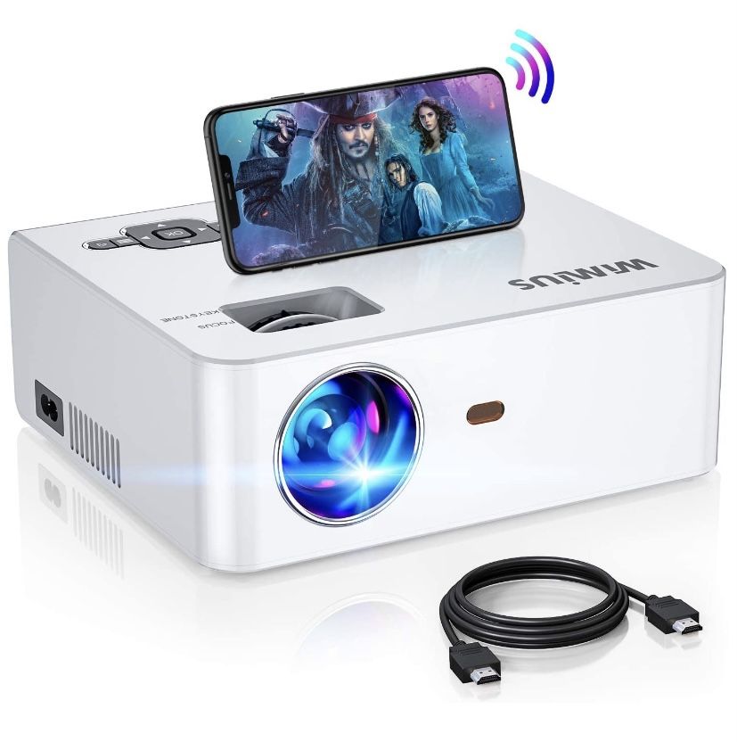 WIFI Video Projector 5500 Lux HD. Works with iPhone and Android wireless without cable.