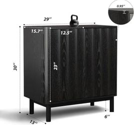 Black Cabinet – Mid-Century Modern Storage Sideboard