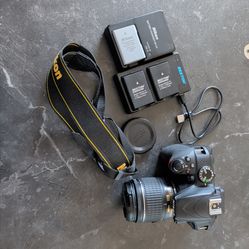 MINT Nikon D3400 Bundle - Only 2,506 Shutter Count! + 3 Batteries