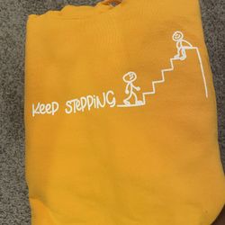 Gold Keep Stepping Hoodie 