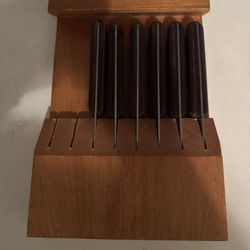 Set Of 6 Steal Steak Knives