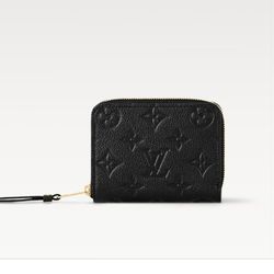 Louis Vuitton Monogram

Empreinte Leather Zippy Coin Purse Wallet Black M60574