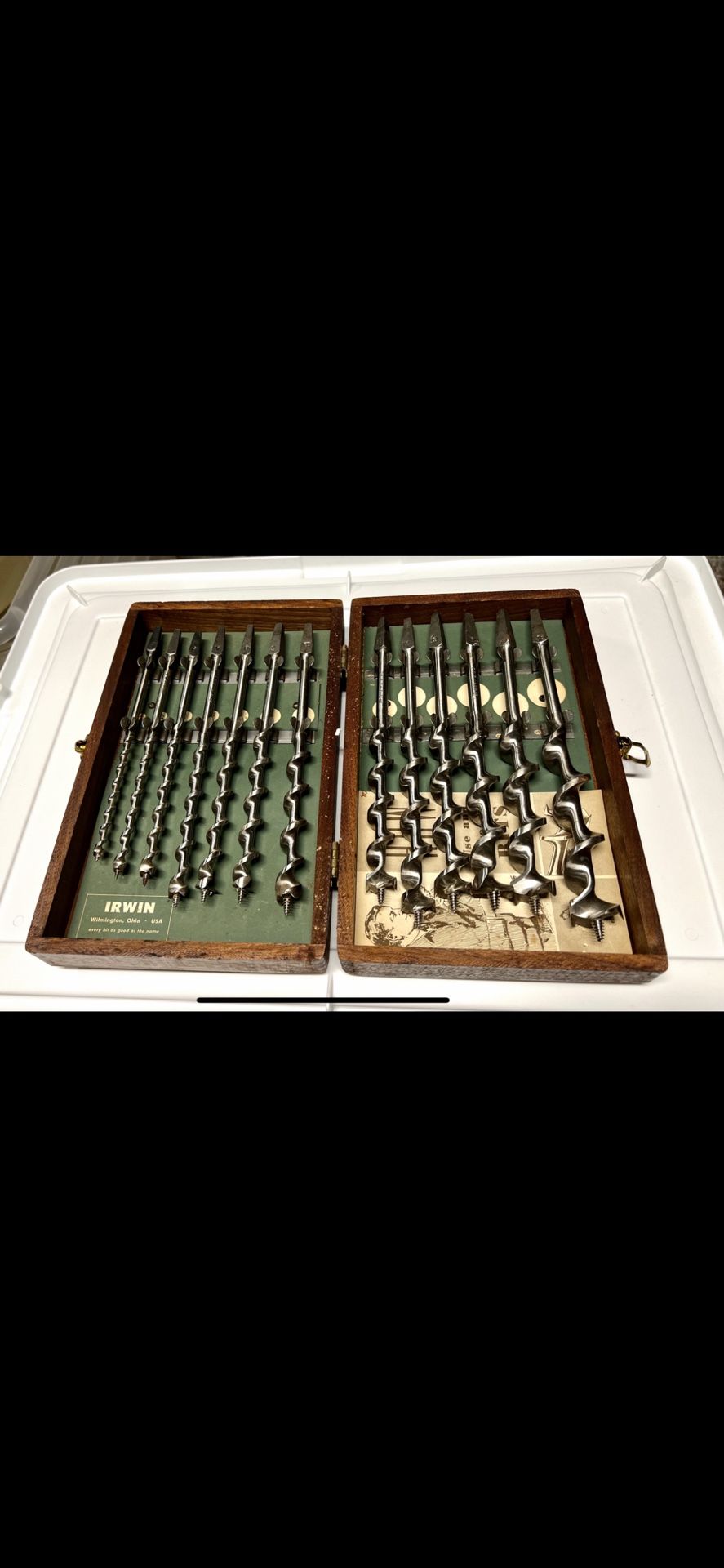 13 Piece Center Auger Bits.