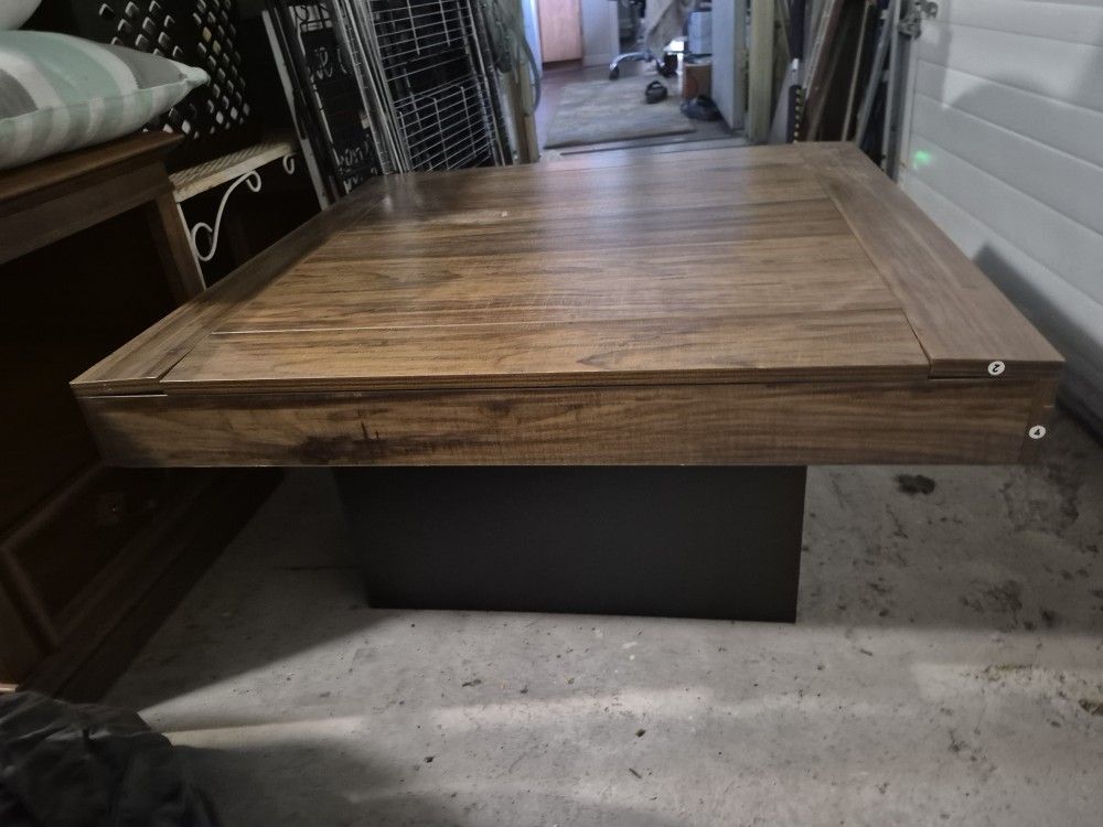 Faux Wood Square, Heavy Coffee Table