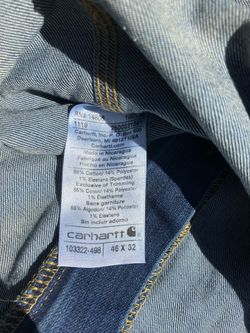 Carhardt Bib Overalls 46”x 32”