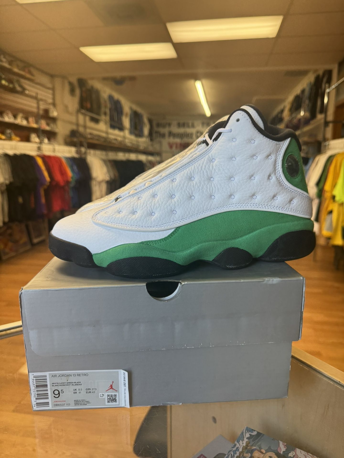 New Jordan 13 Lucky Green Size 9.5