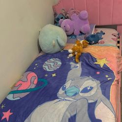 Pink New Bed With Frame 