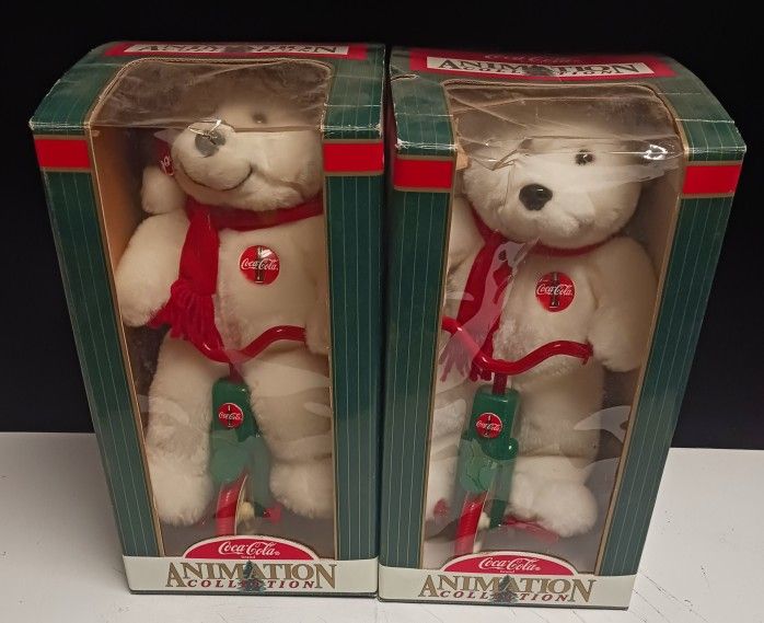 Vintage 1998 Coca Cola Coke Christmas Xmas Polar Bears