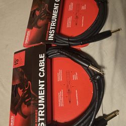 Planet Waves Daddario Instrument Cable 15 Ft Gold Plated