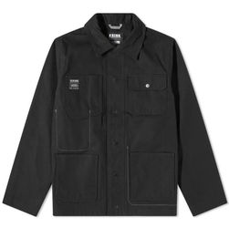 Vans Vault x Krink Drill Chore Coat Stud Closure 4 Pockets Mens Medium Black New