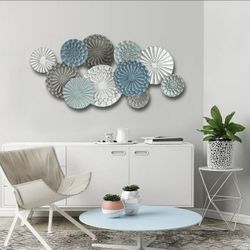 Metal Floral Floral Wall sculpture