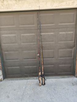 9 Fishing Rod Lot - St. Croix Mojo Bass, Abu Garcia, Shimano