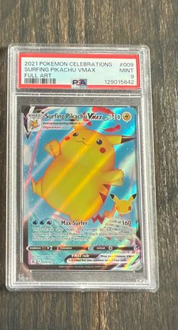Surfing Pikachu VMAX PSA 9 #009 Pokémon card celebrations
