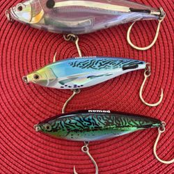 3 Madscad Sinking Fishing Lures by Nomad Design 