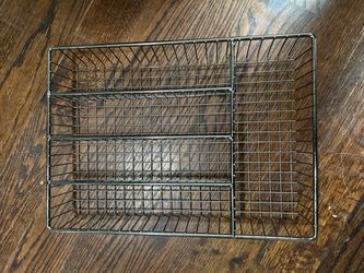 Black Metal Wire Drawer Organizer