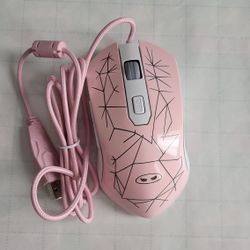 Pink RGB Gaming Mouse – From K1 Combo Set