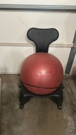 Isokinetics, Inc . Balance ball chair ERGOMOMIC stability chair for desk  office.