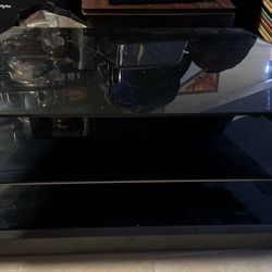 Smoke Glass TV Stand