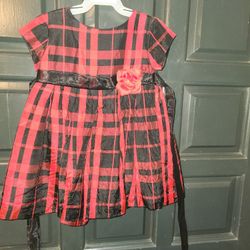 Child's plaid holiday dress