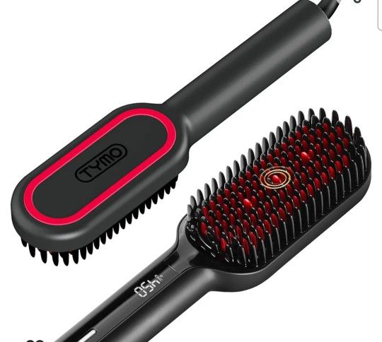 TYMO Upgraded Hair Straightener Brush - Ionic Plus Straightening Brush NEW