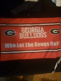 Georgia bulldawgs car flag. Customized