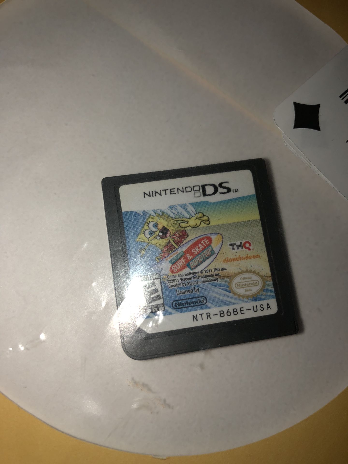 SpongeBob Surf And Skate For Nintendo Ds