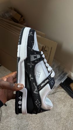 Black and white sneakers
