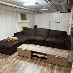 Sectional Couch + Tv Stand