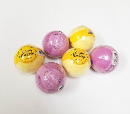 12X Stress Relief & Energizing Bath Essence Fizzy Bath Bomb Lavender And Citrus Bulk Buy