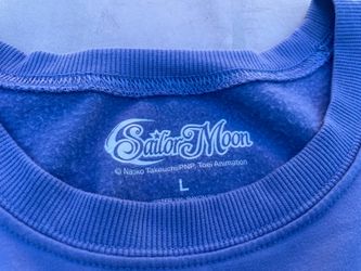 Sailor moon blue sweatshirt womans large